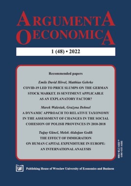 [OTWARTY DOSTĘP] Argumenta Oeconomica 2022, no. 1(48)