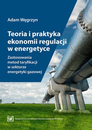Okładka przedstawia rurociąg gazowy na tle nieba i zielonej trawy, z niebieskim panelem tekstowym. U dołu logo wydawnictwa.