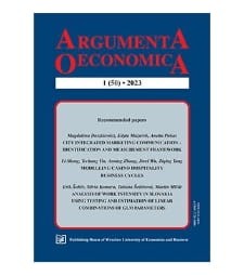 [OTWARTY DOSTĘP] Argumenta Oeconomica 2023, nr 1(50)