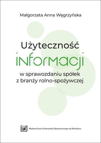 Biała okładka, pośrodku  czarno-zielony tytuł na tle jasno zielonych kół.