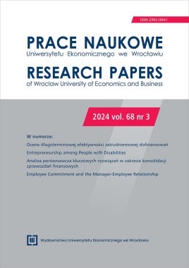 [OTWARTY DOSTĘP] Prace Naukowe Uniwersytetu Ekonomicznego we Wrocławiu 2024, vol. 68, nr 3