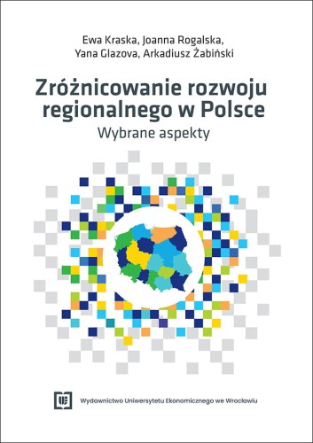 Biała okładka, na środku kolorowa mapa Polski z zaznaczonymi województwami.
