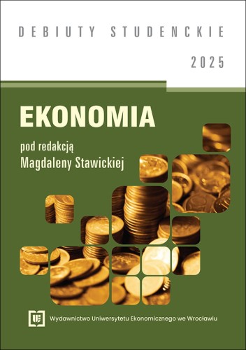 Zielono-biała okładka serii, na środku kafelki przedstawiające stosy złotych monet.