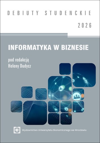 Okładka serii. Szare tło, białe napisy oraz niebieska grafika przedstawiająca połączenia sieciowe i symbole technologii cyfrowych.