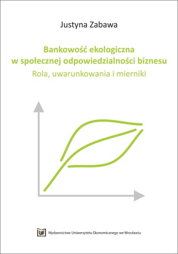 Justyna Zabawa, Bankowość ekologiczna, okładka