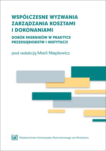 Maria Niepłowicz, Współczesne wyzwania zarządzania kosztami, okładka