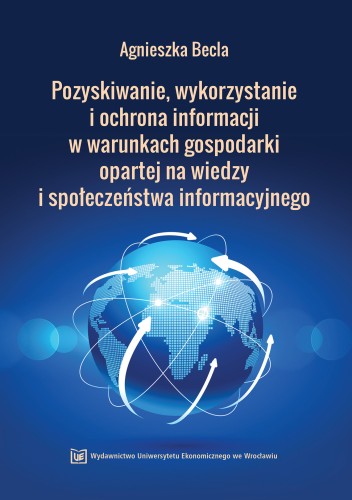 Agnieszka Becla, Pozyskiwanie, wykrzystanie i ochrona informacji, okładka