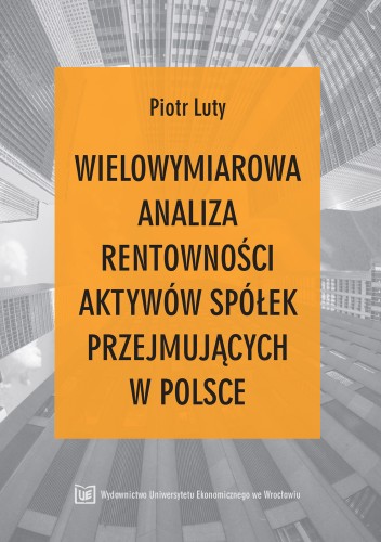 Piotr Luty, Wielowymiarowa analiza rentowności aktywów, okładka
