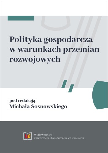 Michał Sosnowski, Polityka gospodarcza w warunkach przemian, okładka