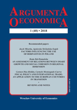 Argumenta Oeconomica 2018, no. 1(40)