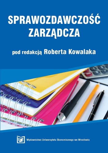 Robert Kowalak, Sprawozdawczość zarządcza, okładka