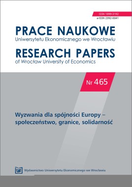 PN 465 Wyzwania dla spójności Europy - społeczeństwo granice