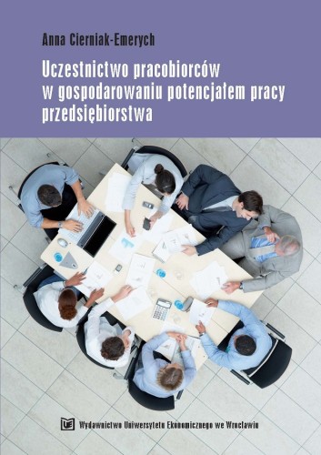 Anna Cierniak-Emerych, Uczestnictwo pracobiorców w gospodarowaniu, okładka