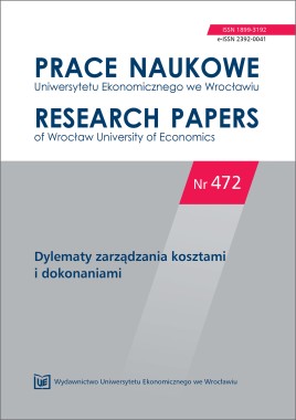 PN 472 Dylematy zarządzania kosztami i dokonaniami