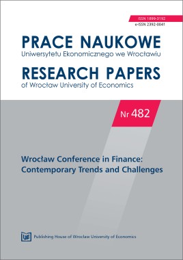 PN 482 Wrocław Conference in Finance: Contemporary Trends and Challenges