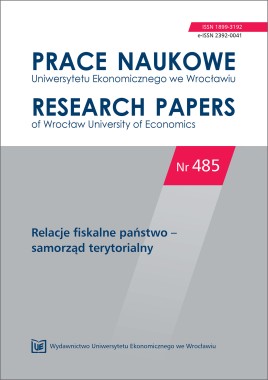 PN 485 Ralacje fiskalne państwo - samorząd terytorialny