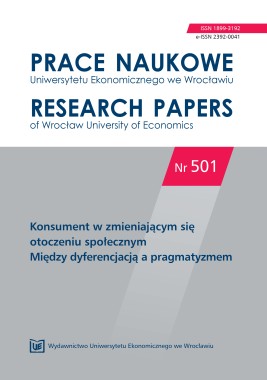 PN 501 Konsument w zmieniającym się otoczeniu społecznym. Między dyferencją a pragmatyzmem