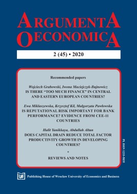 Argumenta Oeconomica 2020, no. 2(45)