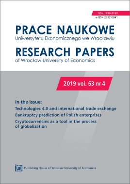 Prace Naukowe Uniwersytetu Ekonomicznego we Wrocławiu, 2019, vol. 63, nr 4