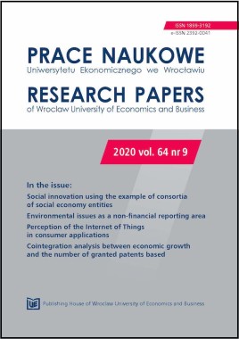 Prace Naukowe Uniwersytetu Ekonomicznego we Wrocławiu, 2020, vol. 64, nr 9