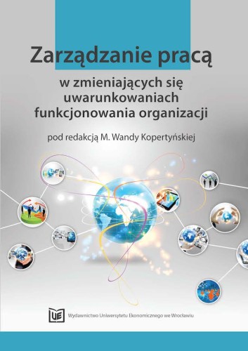 Wanda Kopertyńska, Zarządzanie pracą w zmieniających się warunkach funkcjonowania, okładka